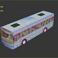 Modern White Bus with Large Windows Black Roof Panels and Reflective Surface in Sleek Design