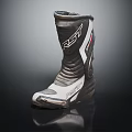 RST Motorcycle Boots With Black And White Design And Protective Features 3d model