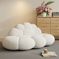 Modern double sofa 3d model