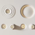 Modern wall lamp gypsum lamp 3d model