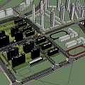 Residential District Planning of Modern Residential District 3d model