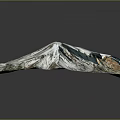Snow Covered Mountainous Terrain With Glacial Textures And Rocky Peaks