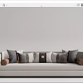 New Chinese-style Multi-person Sofa 3d model