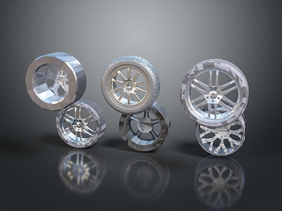 Tire tire wheel hub Volkswagen wheel hub Volkswagen tire new tire car outer tire car wheel hub 3d model