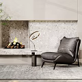 Modern single sofa 3d model