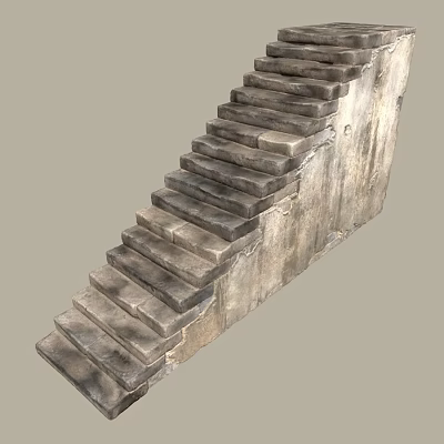 Modern Stairs Vintage Stairs Stone Stairs 3d model