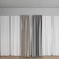 Various Neutral Toned Curtains In Beige White Gray With Pleated Design For Home Interiors