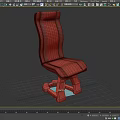 Modern Gray Single Chair With Ergonomic Backrest And Metal Base Design