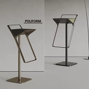 poliform Modern Bar Chair Metal Bar Chair Bar Chair 3d model