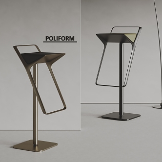 poliform Modern Bar Chair Metal Bar Chair Bar Chair 3d model