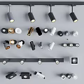 Modern Downlights And Spotlights With Various Styles Track Mounted And Multiple Colors