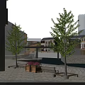 Birds Eye View Planning Of Urban Mixed Buildings With Traditional Modern Layout And Green Spaces