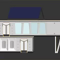 Modern Modular Two Story House With Solar Panels And Large Windows