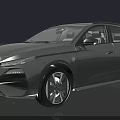 Silver Modern Fastback Car With Sleek Aerodynamic Body And Alloy Wheels