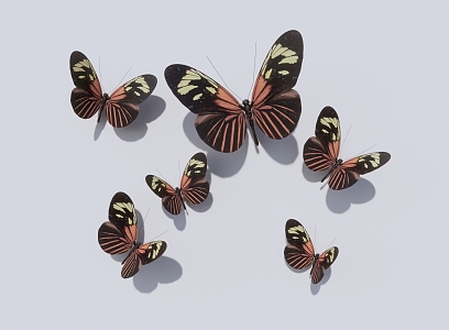 Modern Butterfly Ornament 3d model