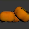 Persimmon Sketches Fruit Items 3d model