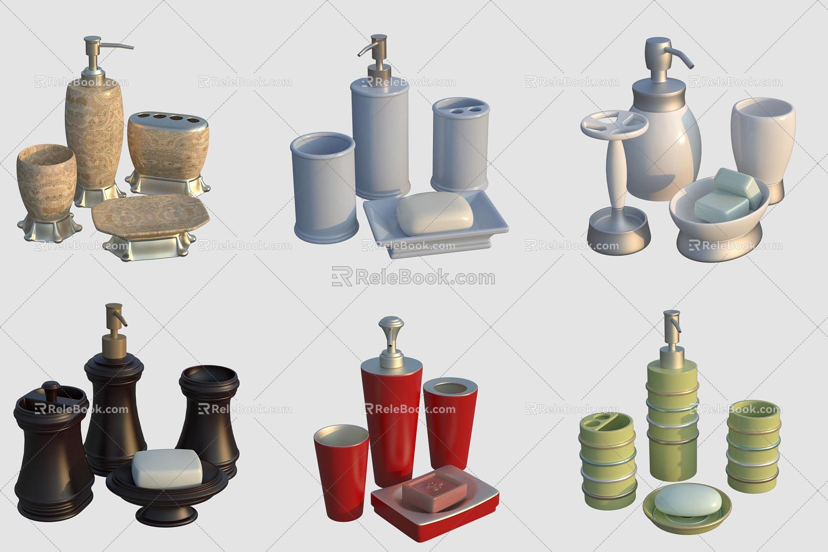 Toilet Bathroom Supplies Toiletries Soap Body Soap 3d model