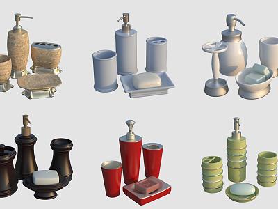 Toilet Bathroom Supplies Toiletries Soap Body Soap 3d model