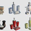 Toilet Bathroom Supplies Toiletries Soap Body Soap 3d model