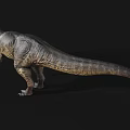 Realistic 3D Tyrannosaurus Rex Model With Open Mouth And Sharp Teeth