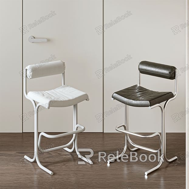 Modern Bar Chair Bar Chair Combination model