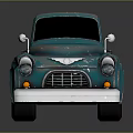 Vintage Blue Toy Truck Model With Weathered Finish And Classic Design