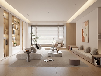 modern living room 3d model