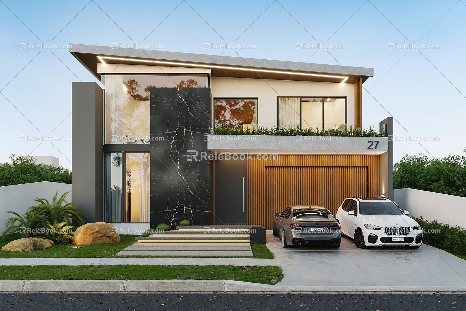 Single-family villa homestay building self-built house 3d model