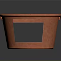 Handcrafted Copper Bucket With Hammered Texture And Open Side Design