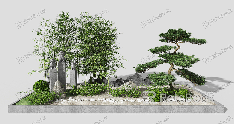 New Chinese landscape sketch model