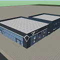 Modern 4S Dealership Exterior With Glass Facade And Black Architectural Design