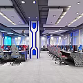 Modern Internet Cafe Science and Technology Sense Internet Cafe 3d model