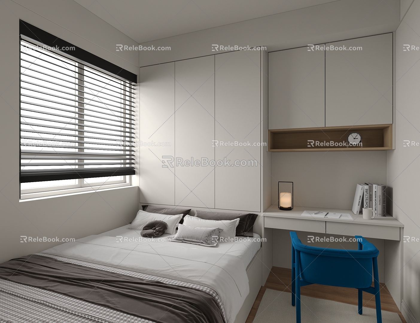 Modern Tatami Bedroom 3d model