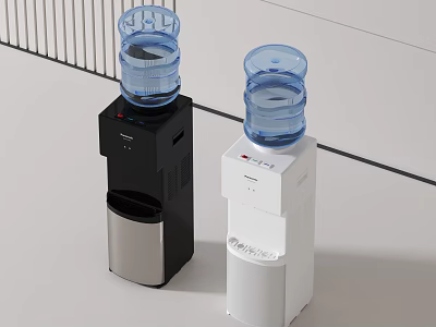 Black And White Water Dispensers For Daily Use 3d model