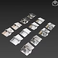 Scattered Open Books And Magazines On Wooden Floor With Black And White Photos And Text