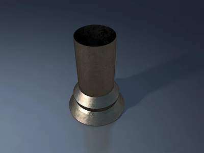 Swing Door Metal Cylindrical Base Hardware Component for Home Improvement 3d model