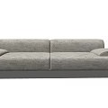 Modern double sofa multiplayer sofa 3d model