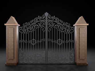 Outdoor Gate 3d model