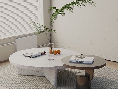 Modern coffee table model