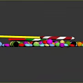 Colorful Lollipops And Assorted Candies With Vibrant Colors On Reflective Surface