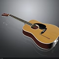 Natural Acoustic Guitar With Wooden Body For Daily Life Musical Use And Strings
