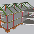 Industrial Equipment Metal Frame Structural Components With Steel Support And Construction Elements