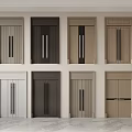 Modern double door 3d model