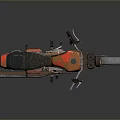 Vintage Rusted Red and Gray Motorcycle Featuring Classic Body Seat Exhaust and Wheels