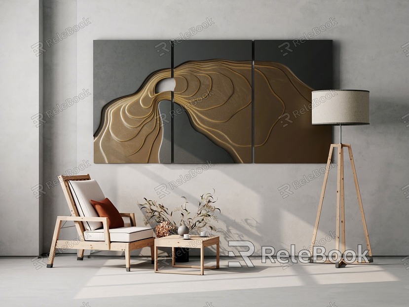 Modern abstract wall decoration pendant model