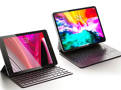 Sleek 2 in 1 Tablets With Detachable Keyboards And Vibrant Display Screens 3d model