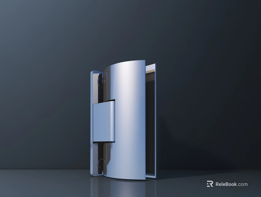 Modern Metal Door Handle Design With Sleek Silver Finish And Contemporary Style 3d model 
