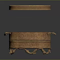 Brass Container With Lid Handles And Decorative Legs For Home Use
