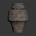 Hand Carved Copper Vase With Hammered Texture And Double Handles