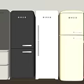 Beko Fridges In Various Colors Arranged In A Row With Modern Design